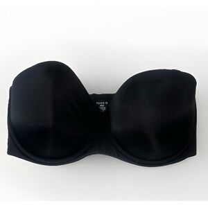 Torrid‎ Curve Strapless Bra Black Underwire, Size 40H